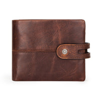 Leather wallet with RFID protection