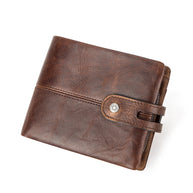 Leather wallet with RFID protection