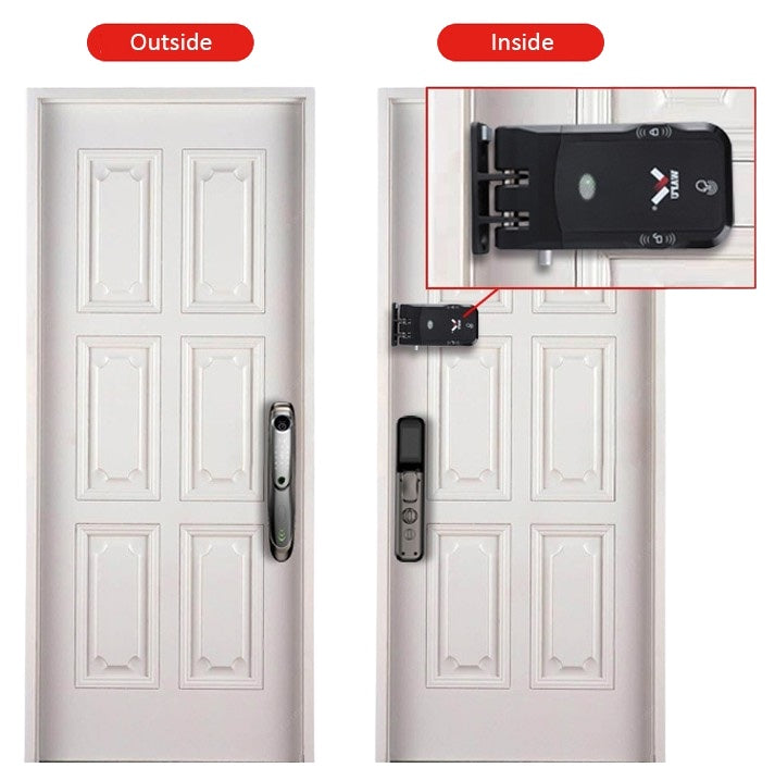 Invisible Electronic Door Lock with Remote Control – Front Door Anti-Theft Security