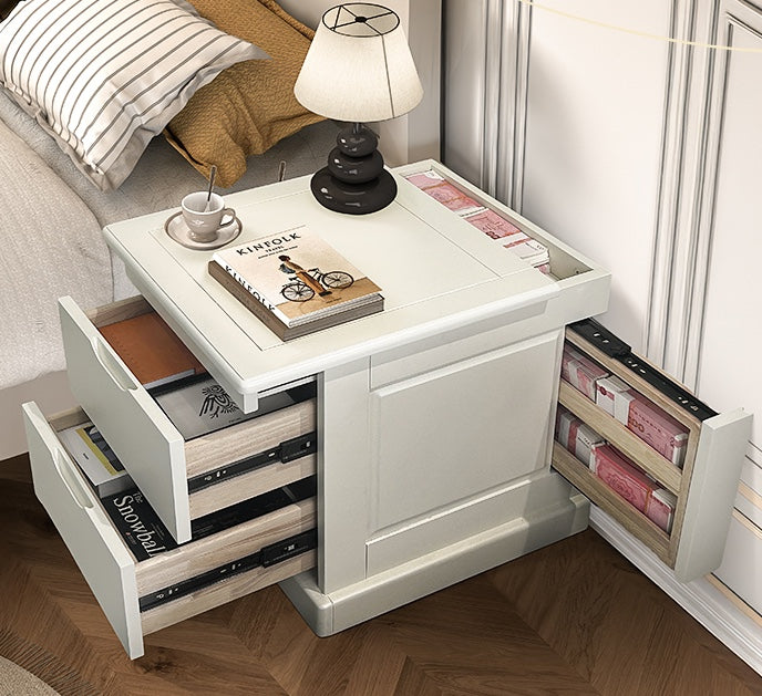 Bedside table with secret compartment for your valuables